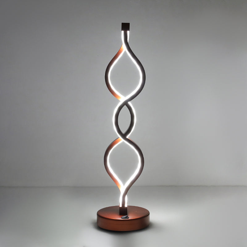 Linear Nightstand Lamp Contemporary Metal Nightstand Lamps for Bedroom and Club