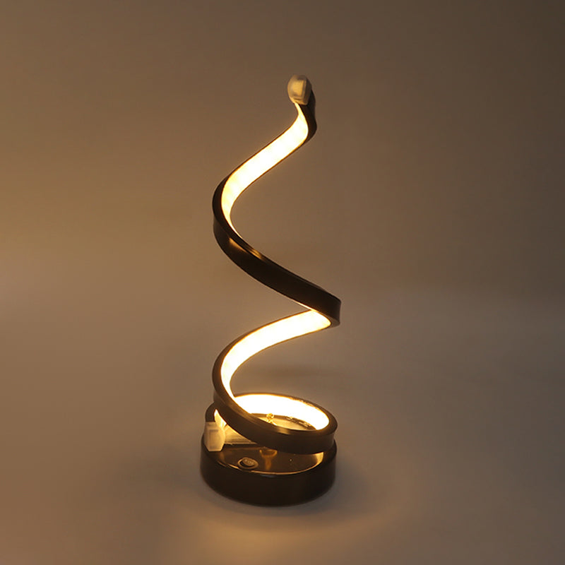 Linear Nightstand Lamp Contemporary Metal Nightstand Lamps for Bedroom and Club