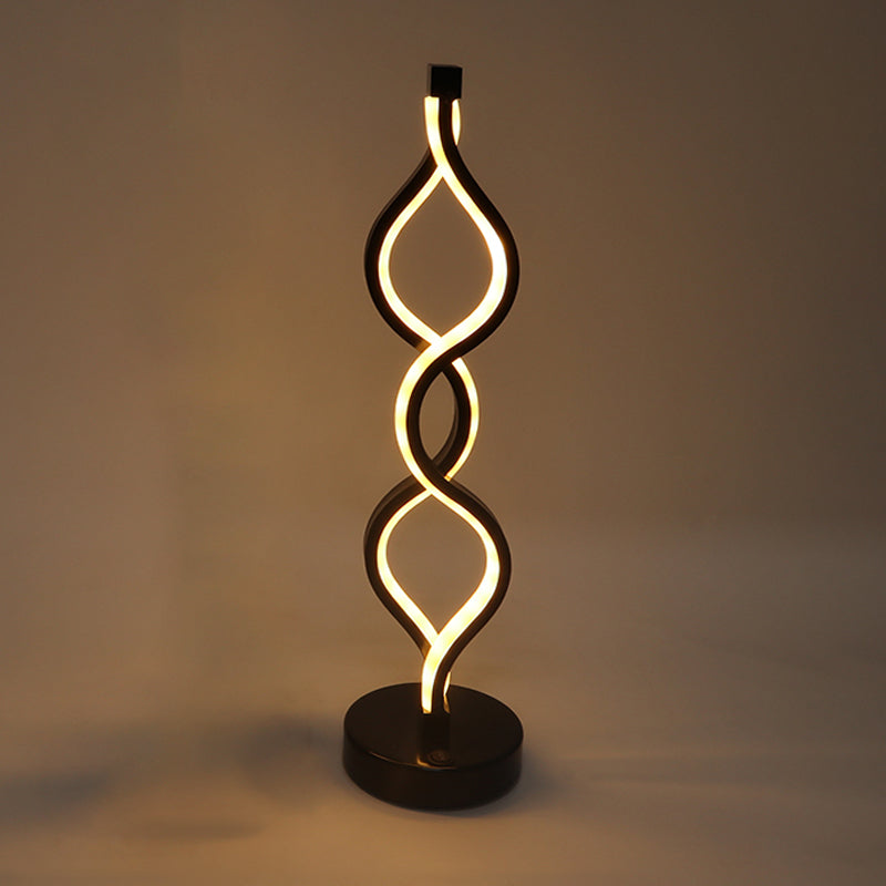 Linear Nightstand Lamp Contemporary Metal Nightstand Lamps for Bedroom and Club