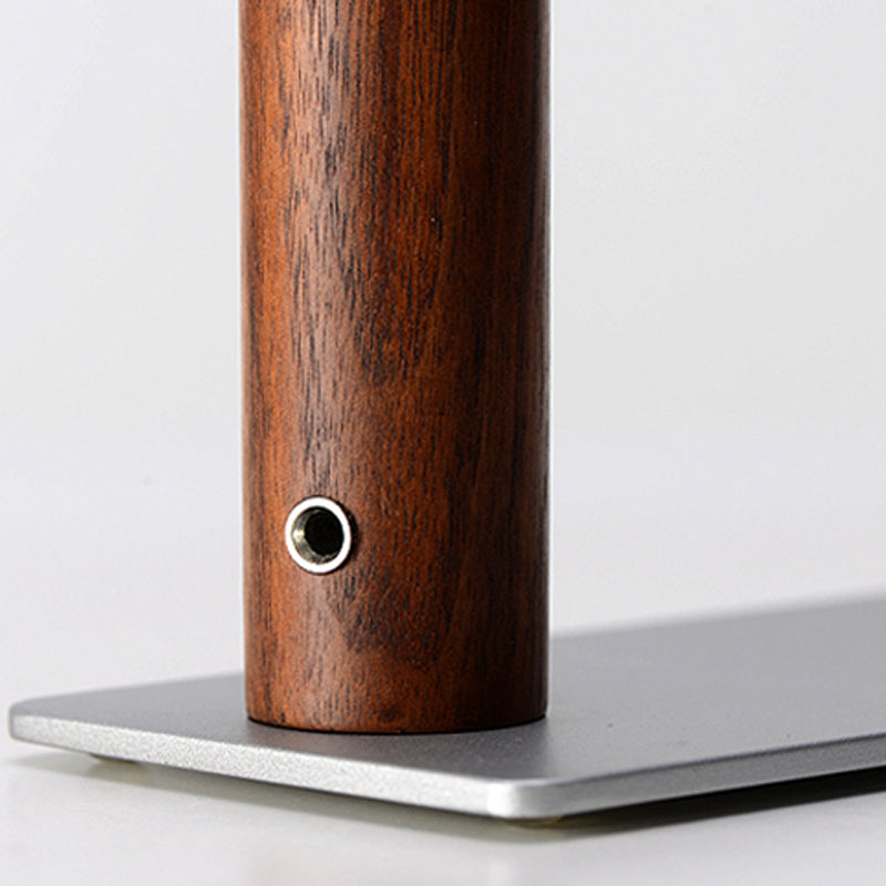 Linear 1 Light Table Lamp Contemporary Wood Nightstand Lamps for Study Room