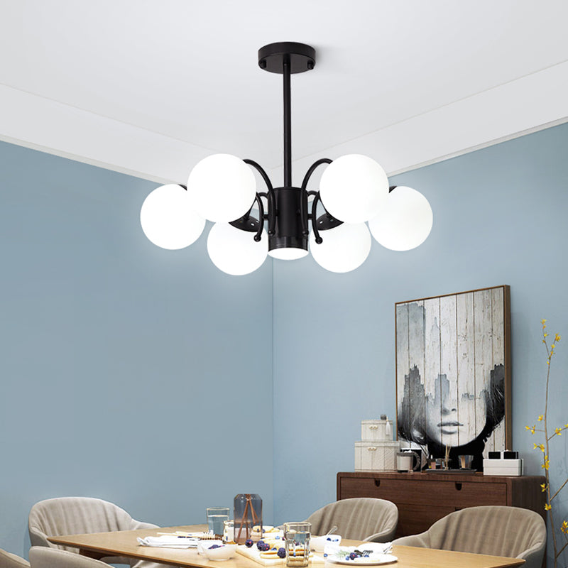 Modern Chandelier Light Fixtures Metal Global Hanging Lamp for Dining Room