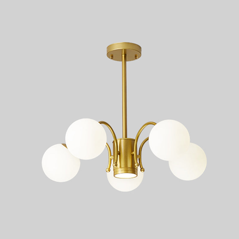 Modern Chandelier Light Fixtures Metal Global Hanging Lamp for Dining Room