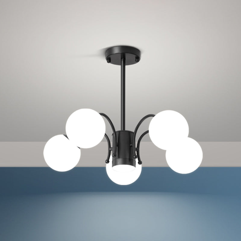 Modern Chandelier Light Fixtures Metal Global Hanging Lamp for Dining Room