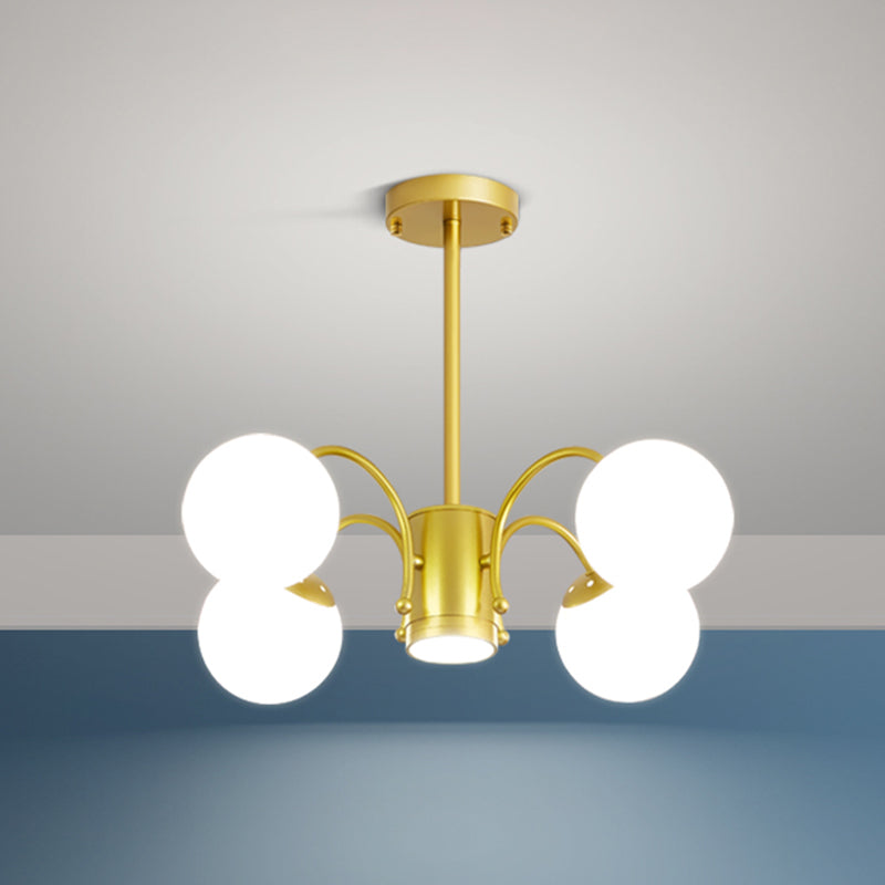 Modern Chandelier Light Fixtures Metal Global Hanging Lamp for Dining Room