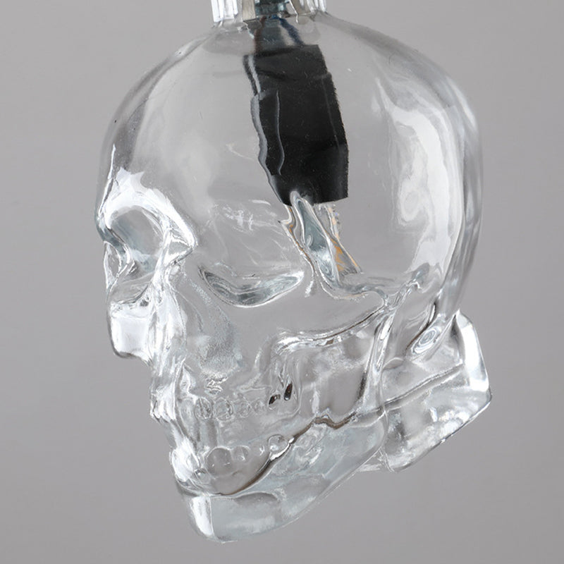 Lampada sospesa nera in vetro in stile creativo industriale Luce a sospensione geometrica per sala da pranzo