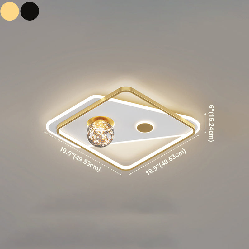 Gypsophila moderne plafondverlichting Metalen LED-plafondverlichtingsarmaturen voor inbouw