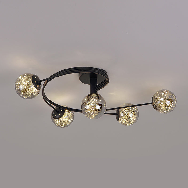 Creatieve Sputnik inbouwlamp moderne slaapkamer woonkamer plafondlamp