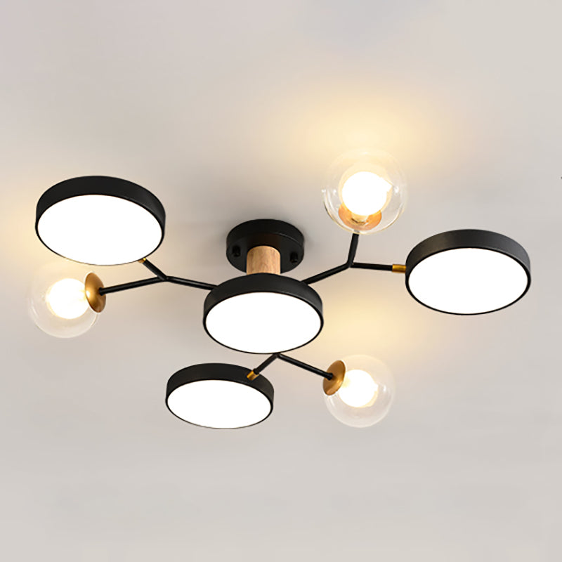 Modern Style Starburst Ceiling Light Creative Flush Mount Light for Bedroom Drawing Room