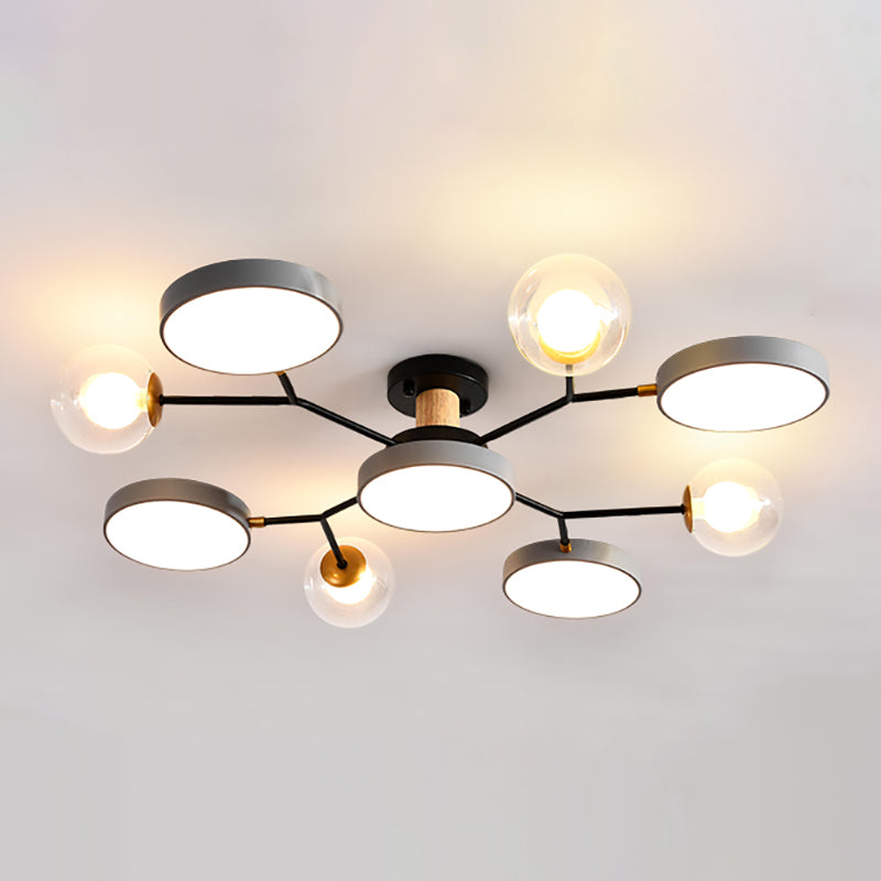 Modern Style Starburst Ceiling Light Creative Flush Mount Light for Bedroom Drawing Room