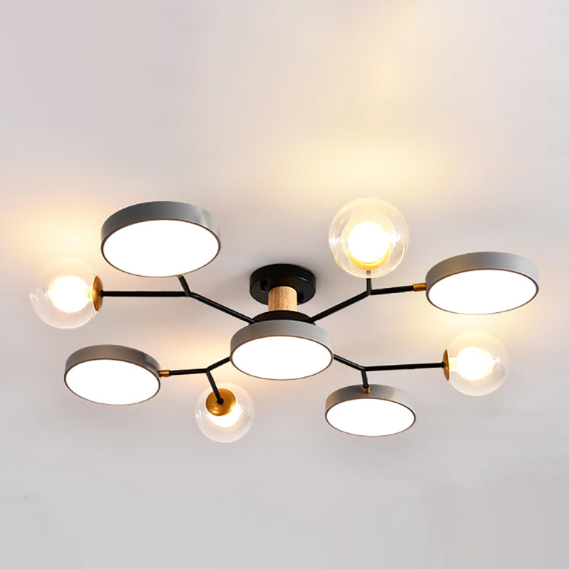 Modern Style Starburst Ceiling Light Creative Flush Mount Light for Bedroom Drawing Room
