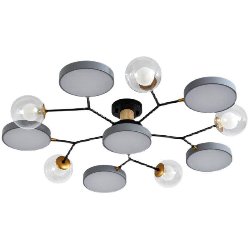 Modern Style Starburst Ceiling Light Creative Flush Mount Light for Bedroom Drawing Room