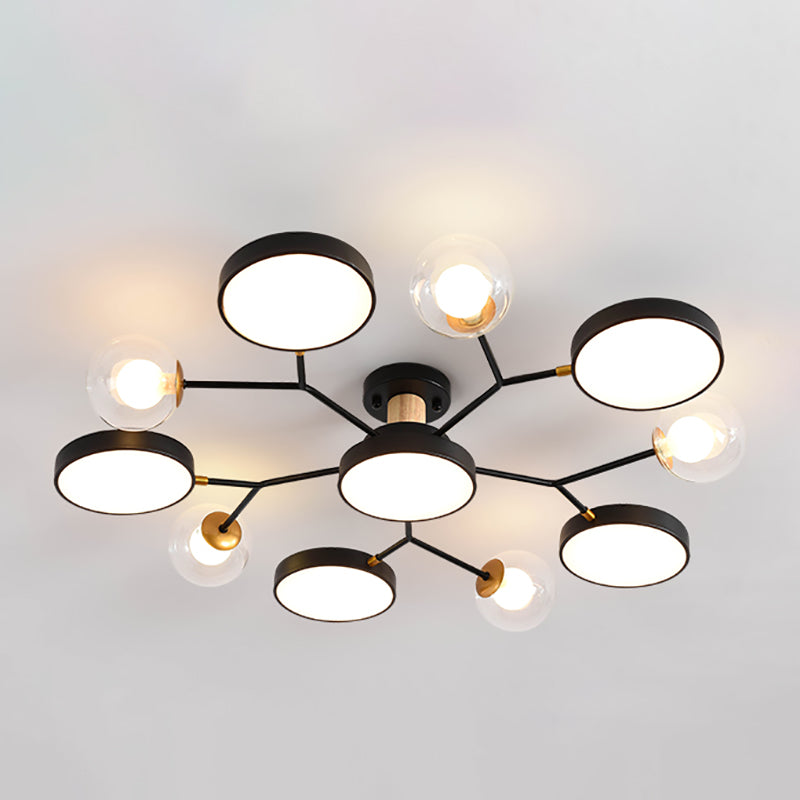 Modern Style Starburst Ceiling Light Creative Flush Mount Light for Bedroom Drawing Room