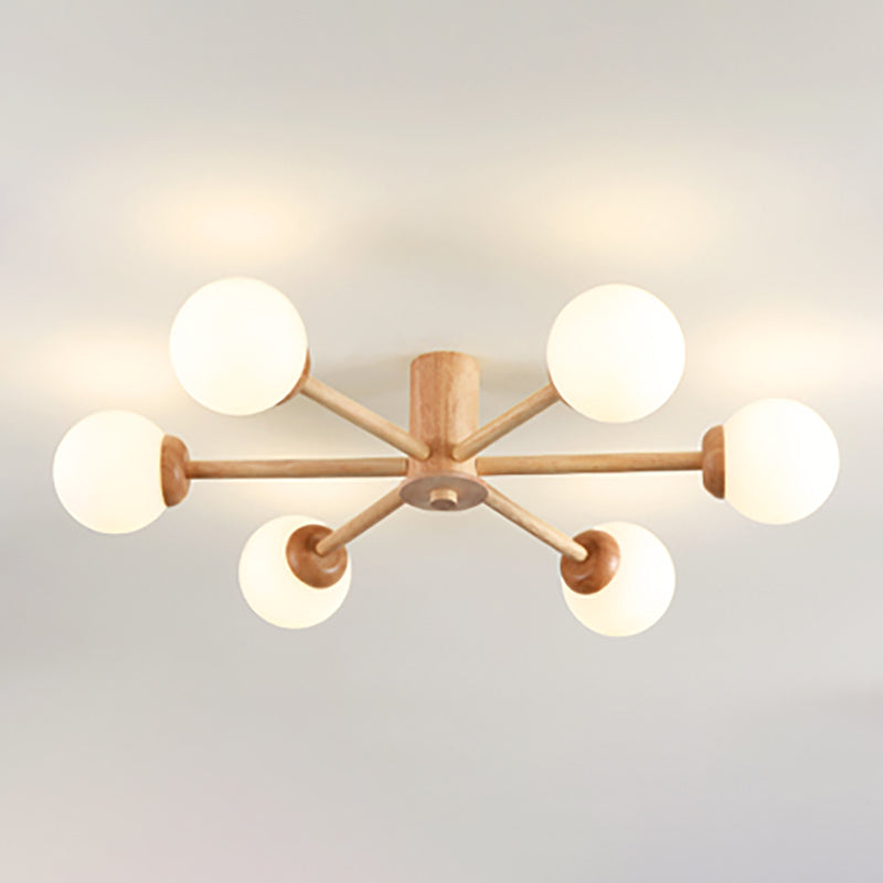 Spoetnik-plafondlamp Glazen kap Inbouwlamp voor kledingwinkel