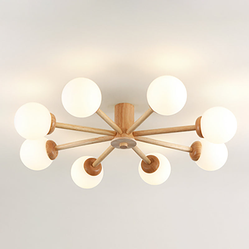 Spoetnik-plafondlamp Glazen kap Inbouwlamp voor kledingwinkel