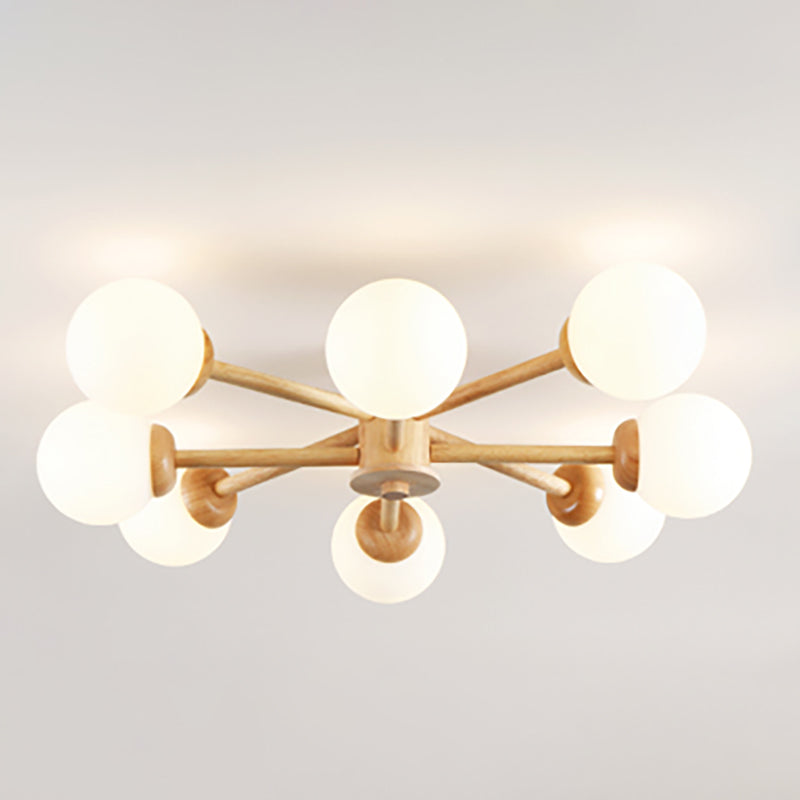 Spoetnik-plafondlamp Glazen kap Inbouwlamp voor kledingwinkel