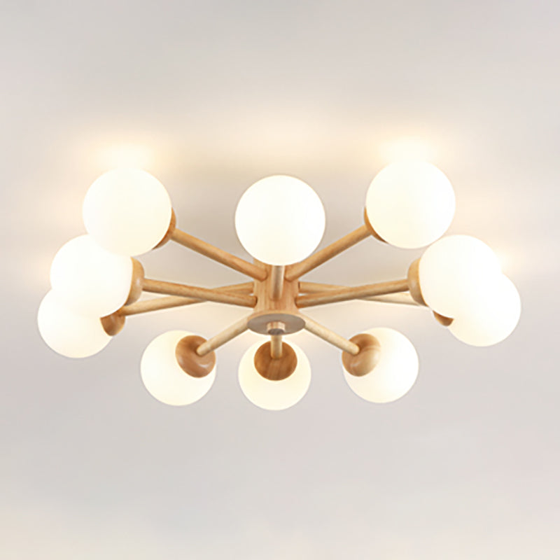 Spoetnik-plafondlamp Glazen kap Inbouwlamp voor kledingwinkel
