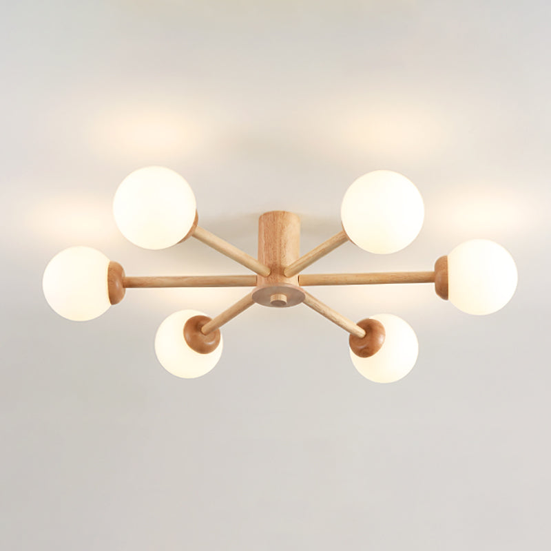 Spoetnik-plafondlamp Glazen kap Inbouwlamp voor kledingwinkel