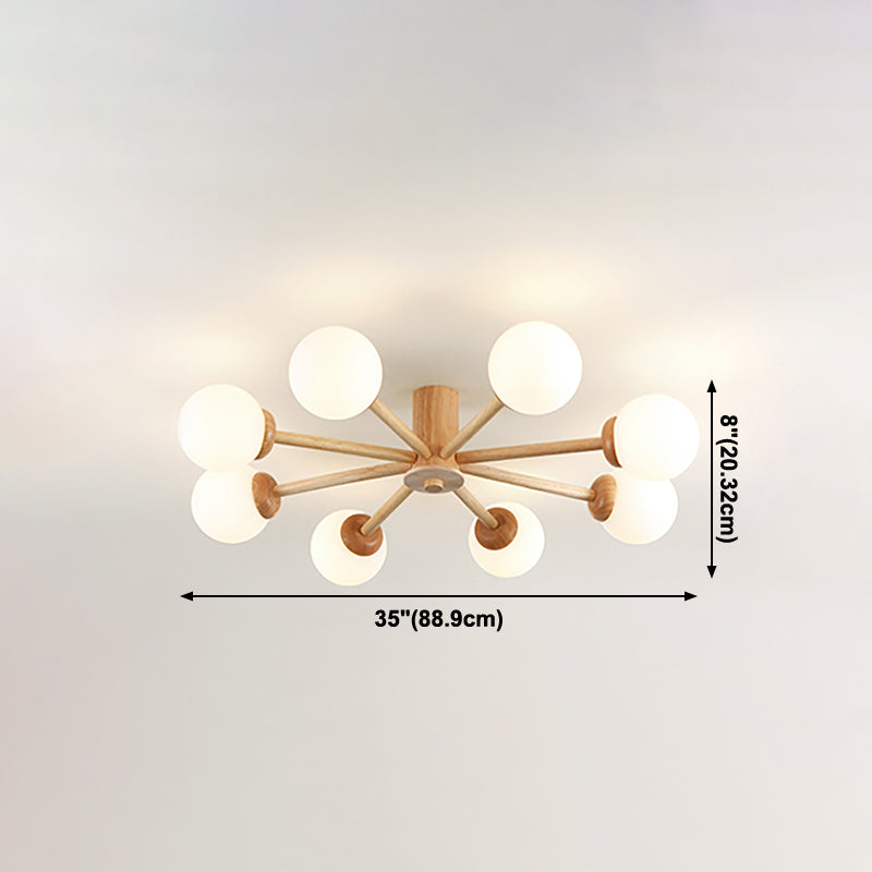 Spoetnik-plafondlamp Glazen kap Inbouwlamp voor kledingwinkel