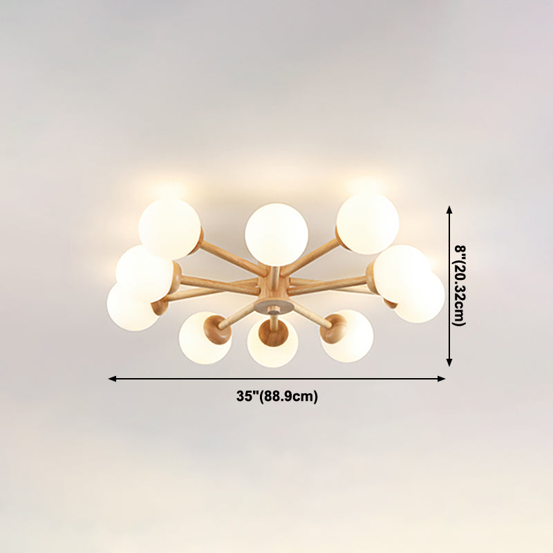 Spoetnik-plafondlamp Glazen kap Inbouwlamp voor kledingwinkel