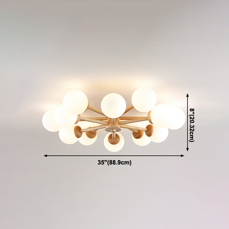 Spoetnik-plafondlamp Glazen kap Inbouwlamp voor kledingwinkel