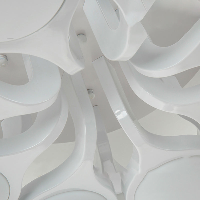 Minimalismo moderno Sputnik lámpara de techo acrílico sombra montaje empotrado luz para sala de estar