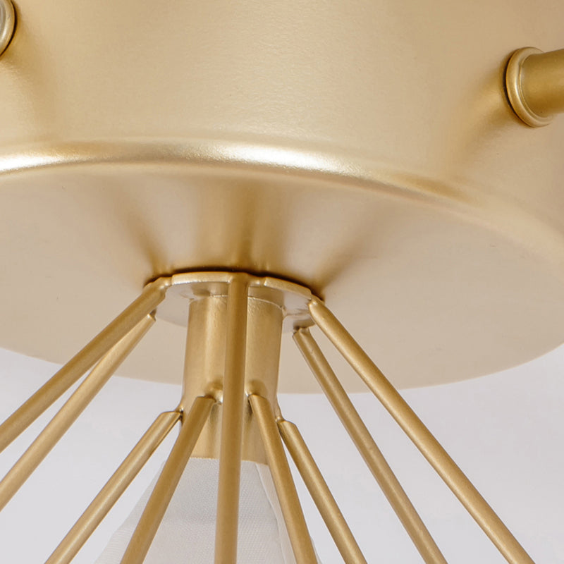 Modern Sputnik Ceiling Light Glass Shade Flush Mount Light for Drawing Room Living Room