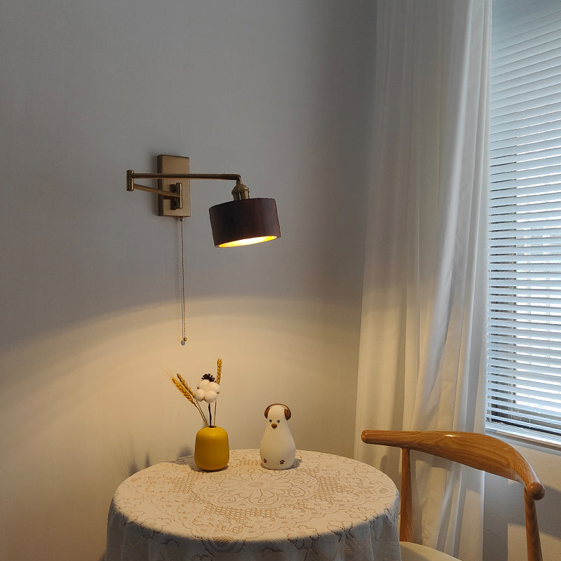 Application murale réglable de style japonais Un luminaire mural mural pour le salon