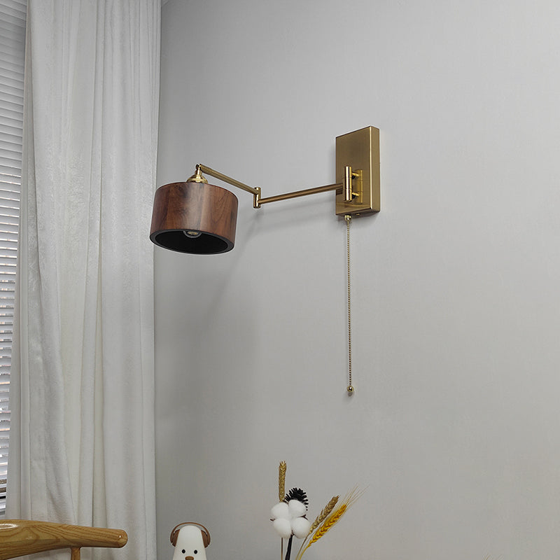 Application murale réglable de style japonais Un luminaire mural mural pour le salon