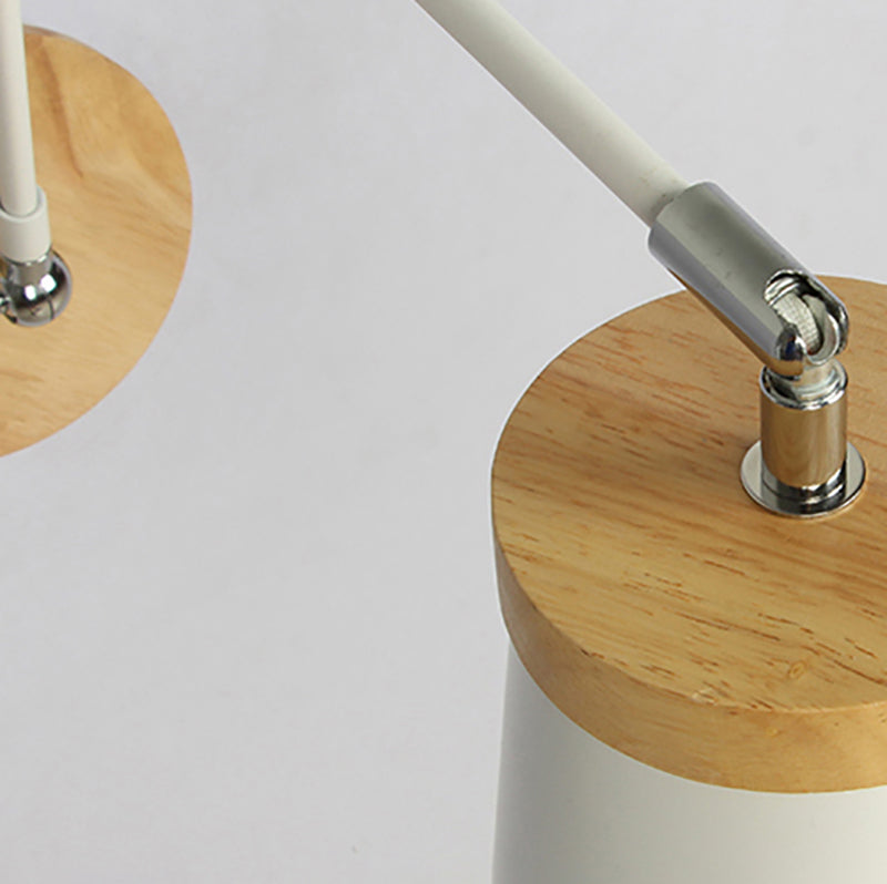 Sala de estar una cabeza una pared de pared de metal y madera de pared ajustable de pared lámpara de luz de pared