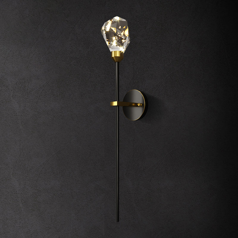 Lámpara de pared de la sala de estar de la sala del aplastador de cristal posmoderna