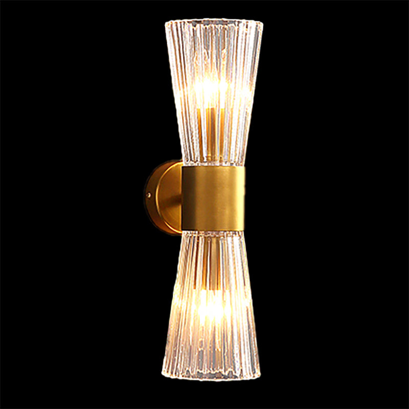 Gold Mur Sconce Postmodern Crystal Murd Murd Lightture pour le salon