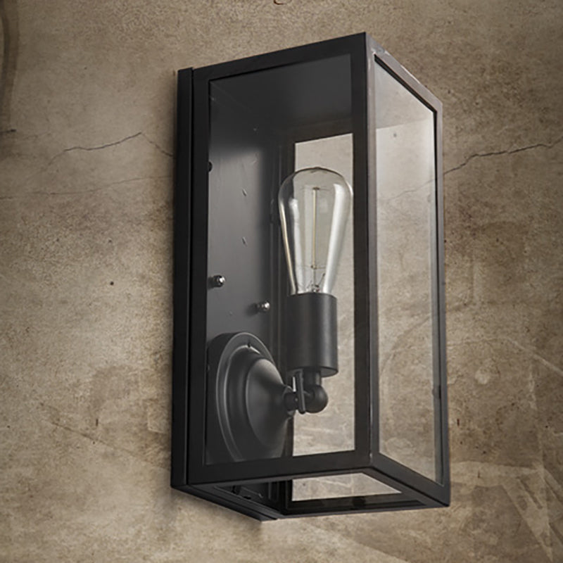 Apparecchiatura di applique da parete industriale con tonalità di vetro per soggiorno camera da letto