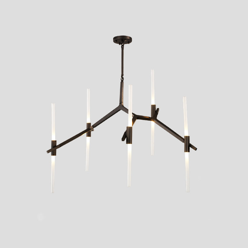 Radiation Chandelier Light Fixtures Modern Multi-Head Suspension Pendant Lamps for Living Room