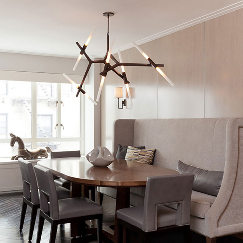 Radiation Chandelier Light Fixtures Modern Multi-Head Suspension Pendant Lamps for Living Room