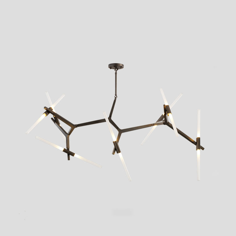 Radiation Chandelier Light Fixtures Modern Multi-Head Suspension Pendant Lamps for Living Room
