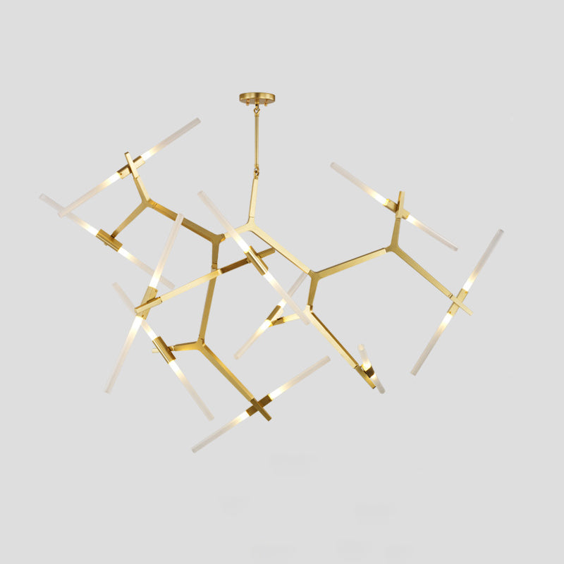 Radiation Chandelier Light Fixtures Modern Multi-Head Suspension Pendant Lamps for Living Room