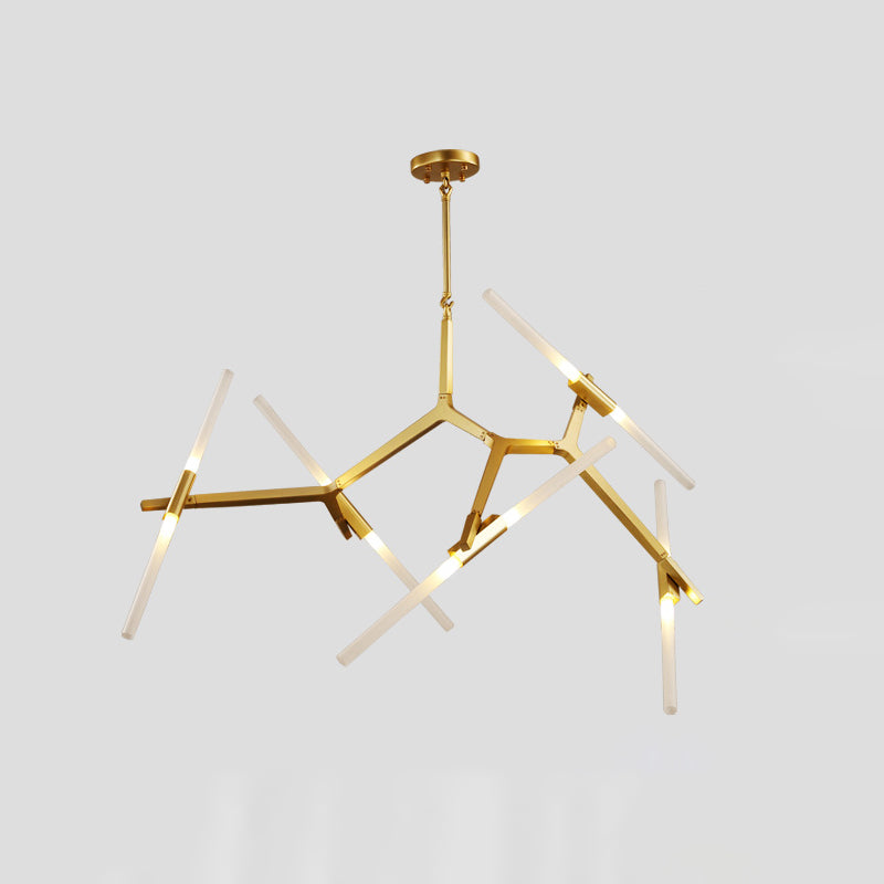 Radiation Chandelier Light Fixtures Modern Multi-Head Suspension Pendant Lamps for Living Room