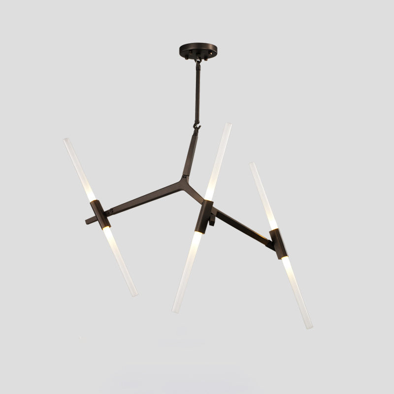 Radiation Chandelier Light Fixtures Modern Multi-Head Suspension Pendant Lamps for Living Room