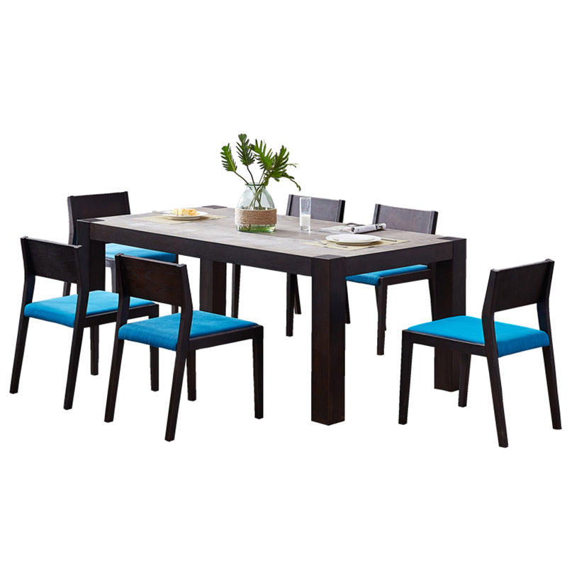 Rechthoek 4-voet thuismeubels Midden-eeuws stijl eetkamercollectie voor eetkamer