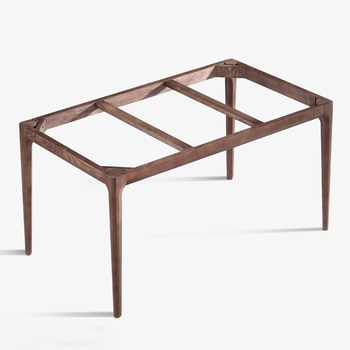 Mesa de comedor rectangular estilo mediados de siglo, colección de comedor de piedra para interior