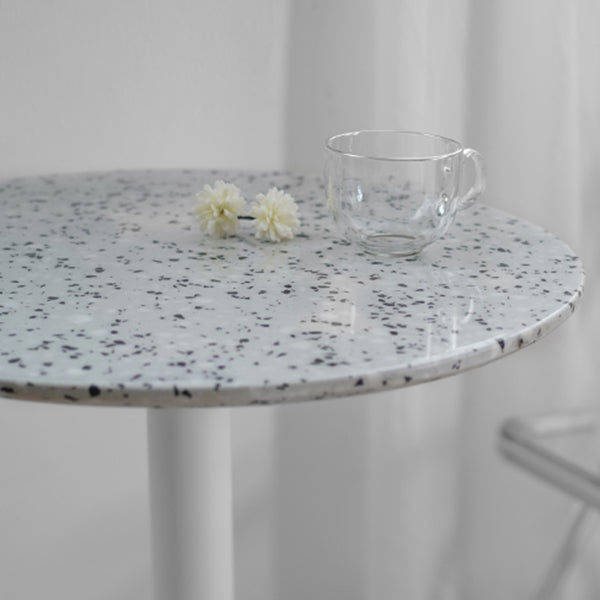 Metal Contemporary Dining Table Concrete Top Table for Dining Room