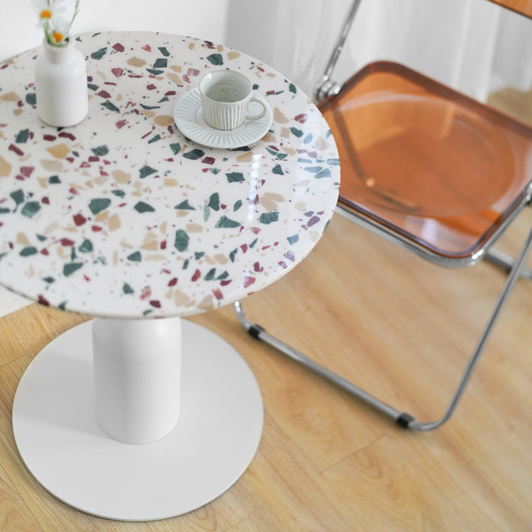 Metal Contemporary Dining Table Concrete Top Table for Dining Room