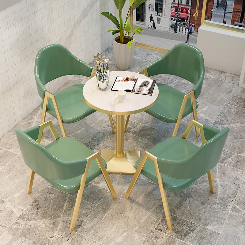 Luxusstil Esstisch Haus kleiner Apartmenttisch mit Metallbasis