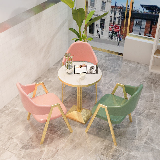 Luxusstil Esstisch Haus kleiner Apartmenttisch mit Metallbasis