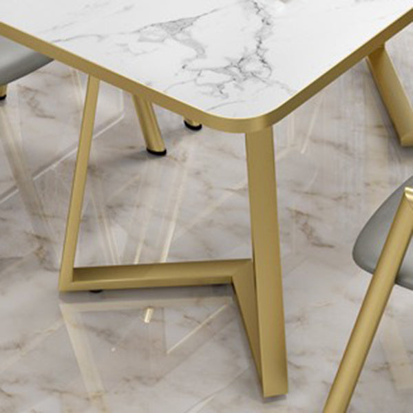 Luxusstil Esstisch Haus kleiner Apartmenttisch mit Metallbasis