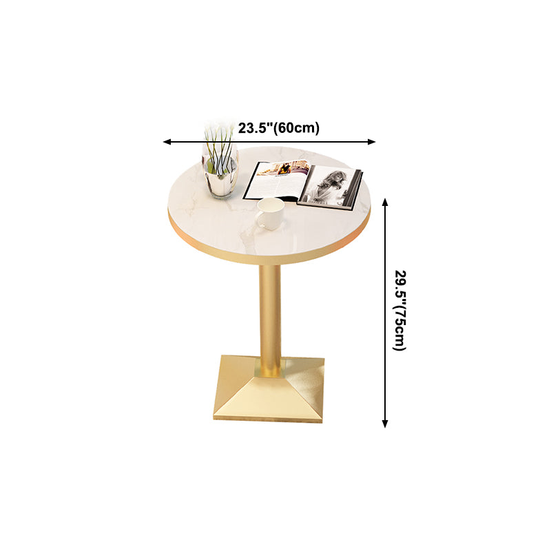 Luxusstil Esstisch Haus kleiner Apartmenttisch mit Metallbasis