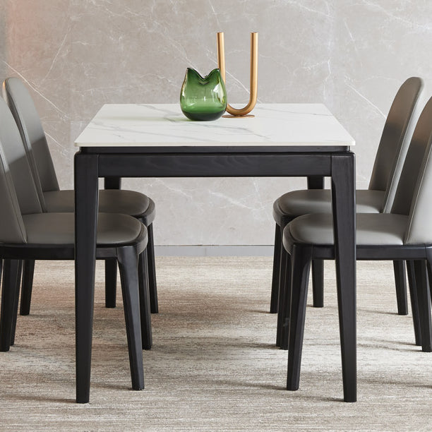 Sintered Stone Top Rectangle Table for Restaurant Kitchen Table with 4 Legs