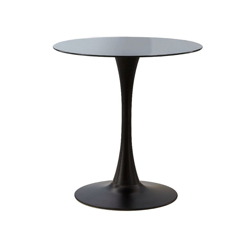 Metal Contemporary Round Dining Table Tulip Base Table for Dining Room and Kitchen