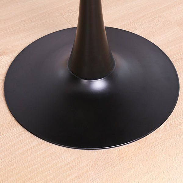 Metal Contemporary Round Dining Table Tulip Base Table for Dining Room and Kitchen