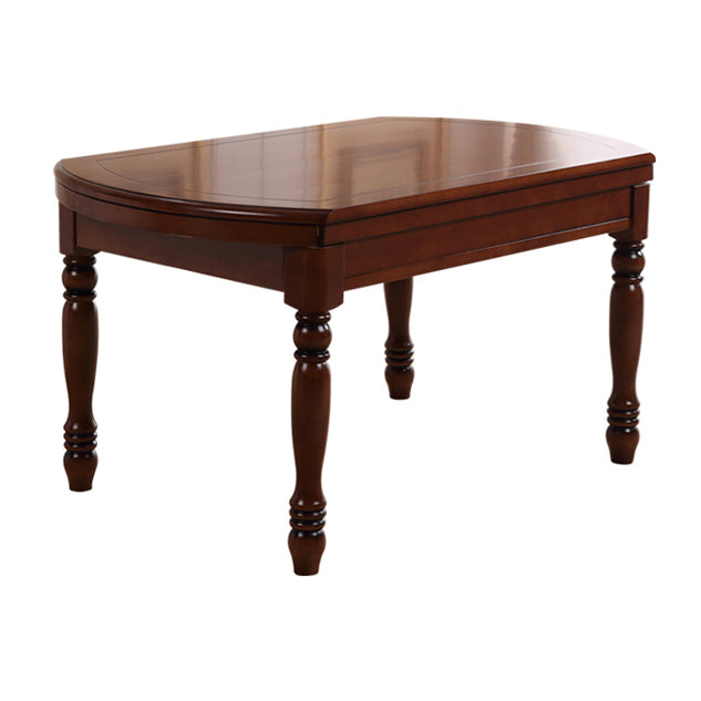 Modern Solid Wood Extendable Table Standard Brown Dining Table for Kitchen